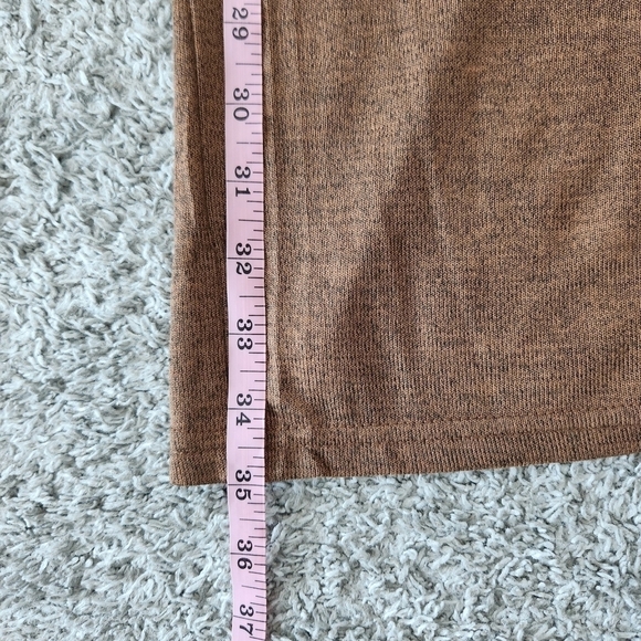 Daisy Pants & Crop Top Set. Brushed Knit High Waist Wide Leg Pants. Color Mocha. - Picture 11 of 14